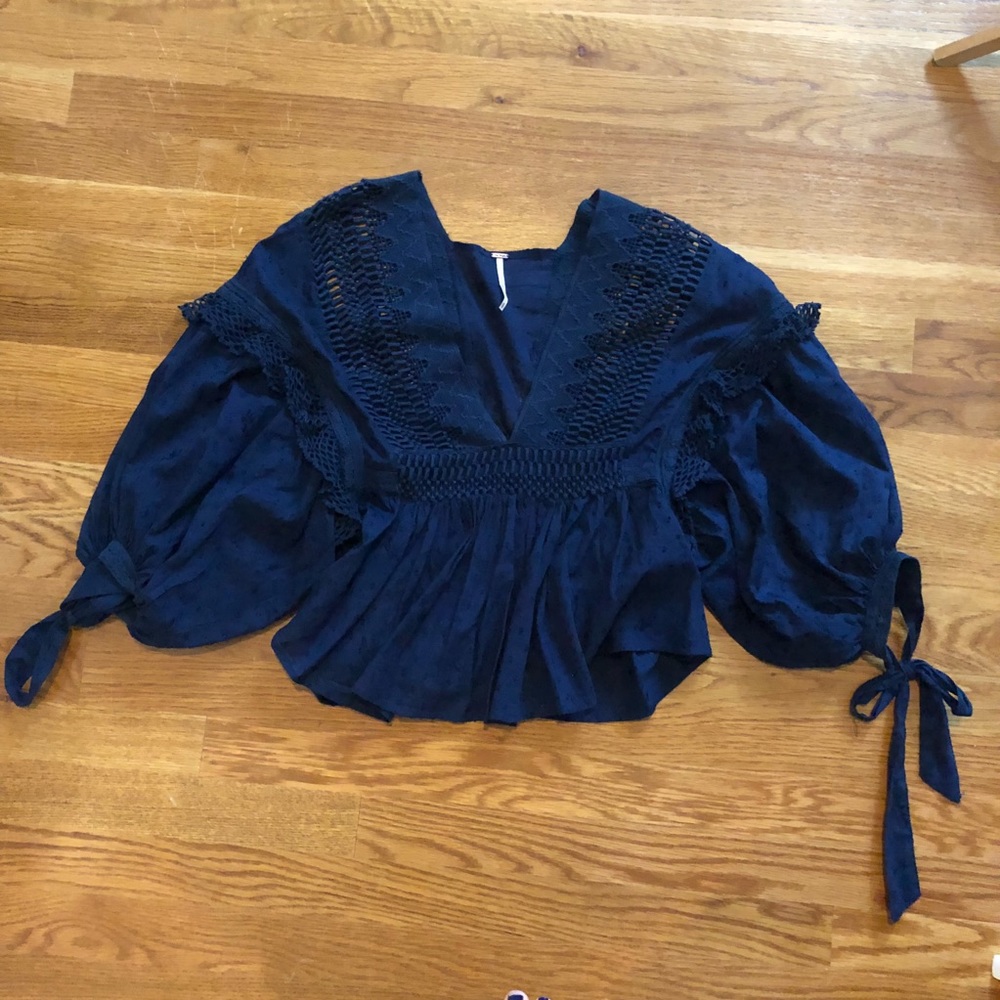 Free People Drive You Mad Blouse